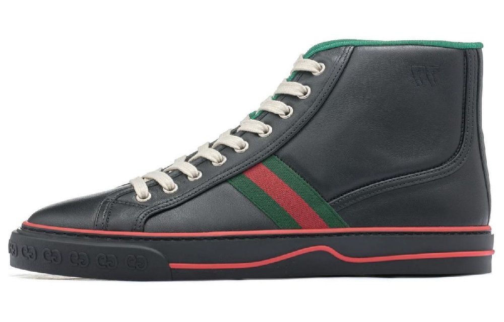 GUCCI Tennis 1977 High 'Black Red Green'