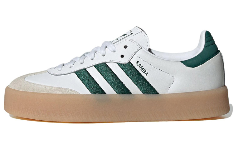 Adidas Originals Sambae White Collegiate Green Gum Women's