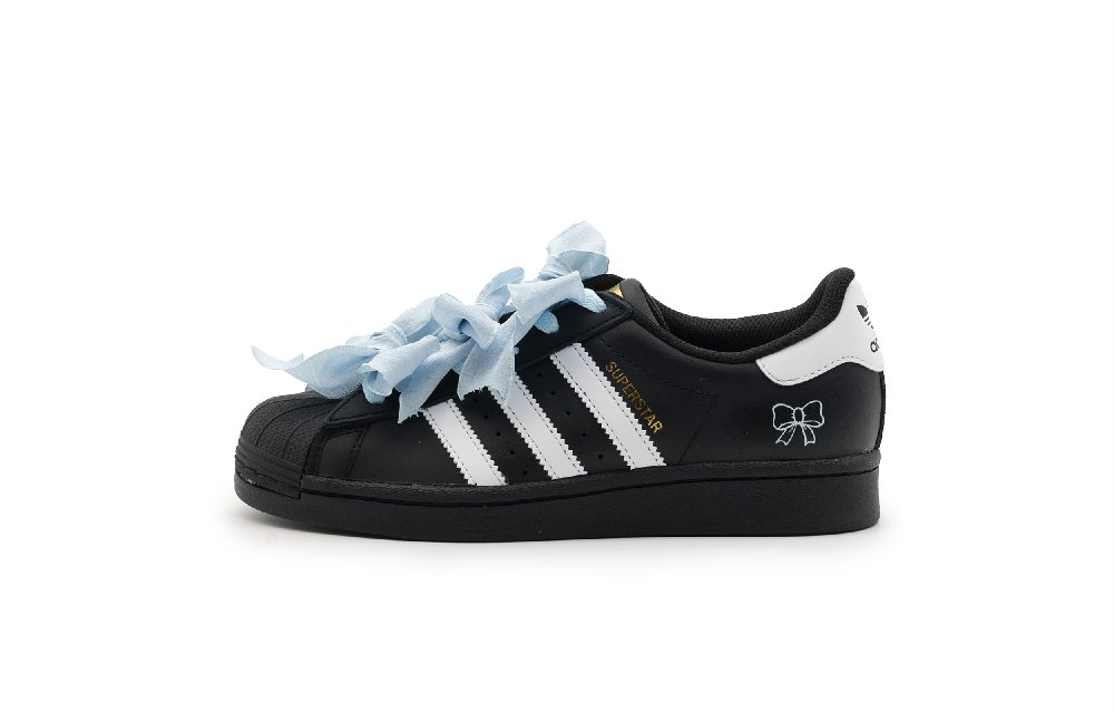 Adidas Originals SUPERSTAR Abrasion Resistant Low Top Skateboard Shoes Unisex Black