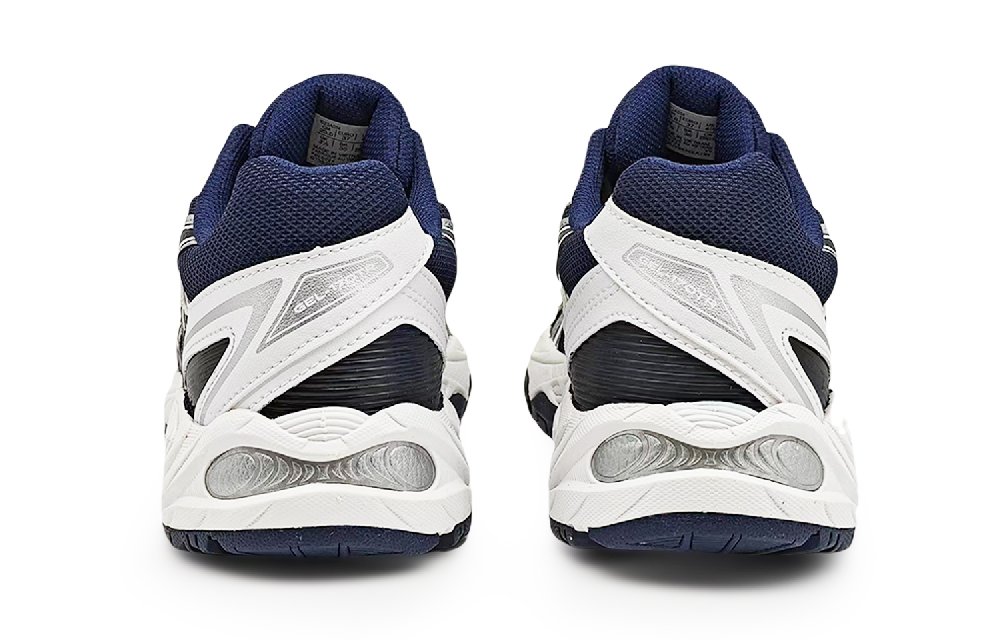 Asics Anti-Slip And Wear-Resistant Breathable Low-Top Casual Running Shoes Unisex Black White Blue