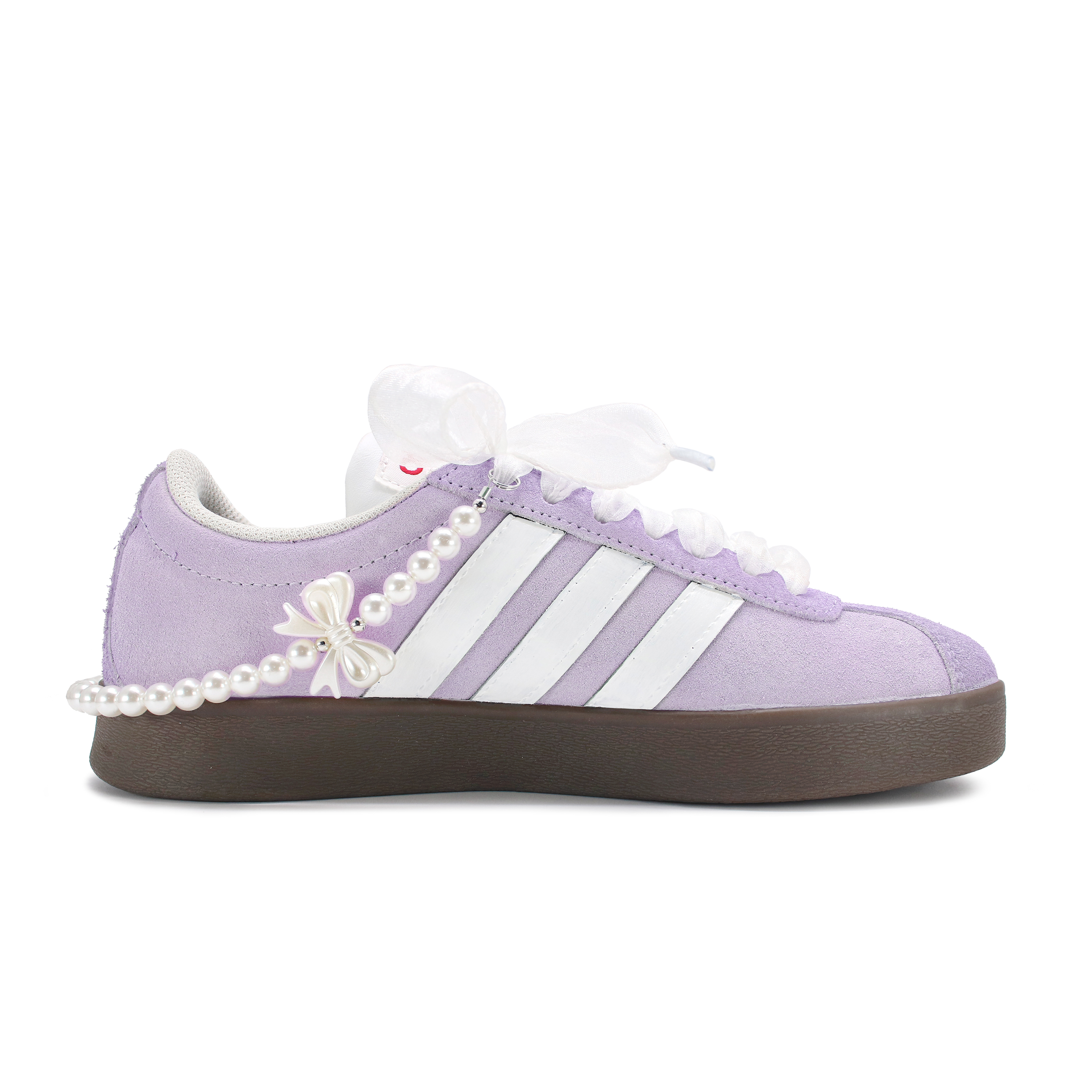 Adidas Neo VL Court Lifestyle Slip Resistant Abrasion Resistant Low top Skateboard Shoes Unisex White Purple купить в интернет-магазине Yoocart с быстрой доставкой по России.