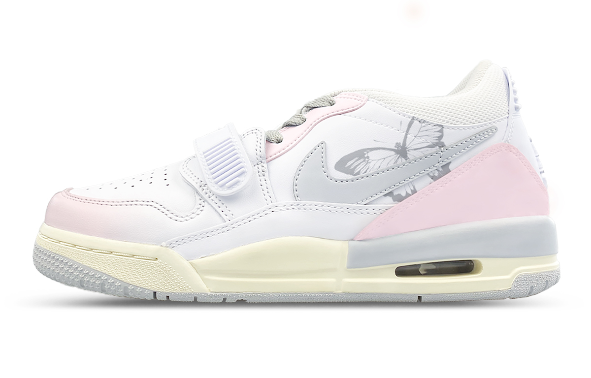 Jordan Legacy 312 Low Top Vintage Basketball Shoes Men's Silver Pink купить в интернет-магазине Yoocart с быстрой доставкой по России.