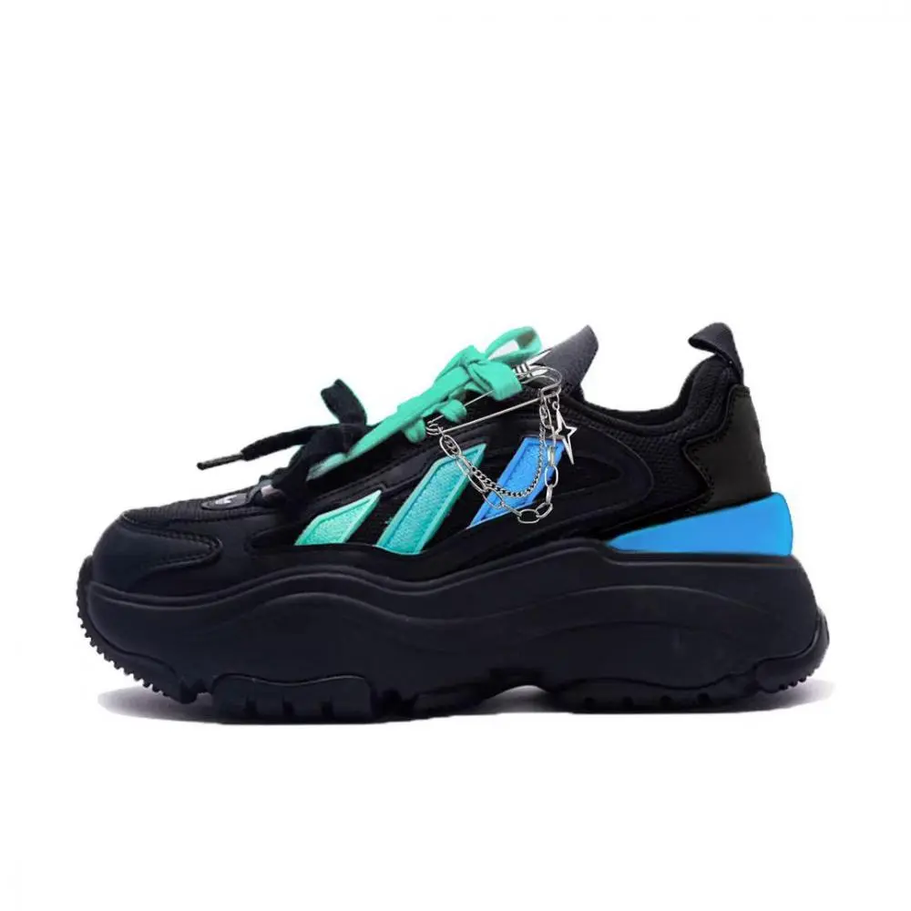 Adidas Originals OZGAIA Slip Resistant Abrasion Resistant Low top Chunky Sneakers Women's Teal