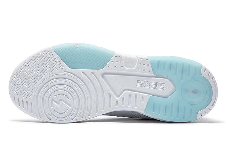 361° Winter Syndrome Warm Anti-Slip And Wear-Resistant High-Top Padded Skateboard Shoes Women's White Blue
