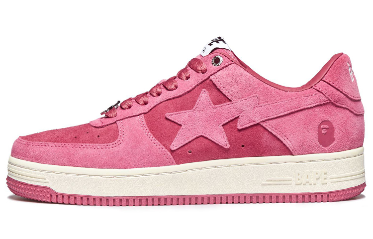 A BATHING APE Bape Sta Pink Suede