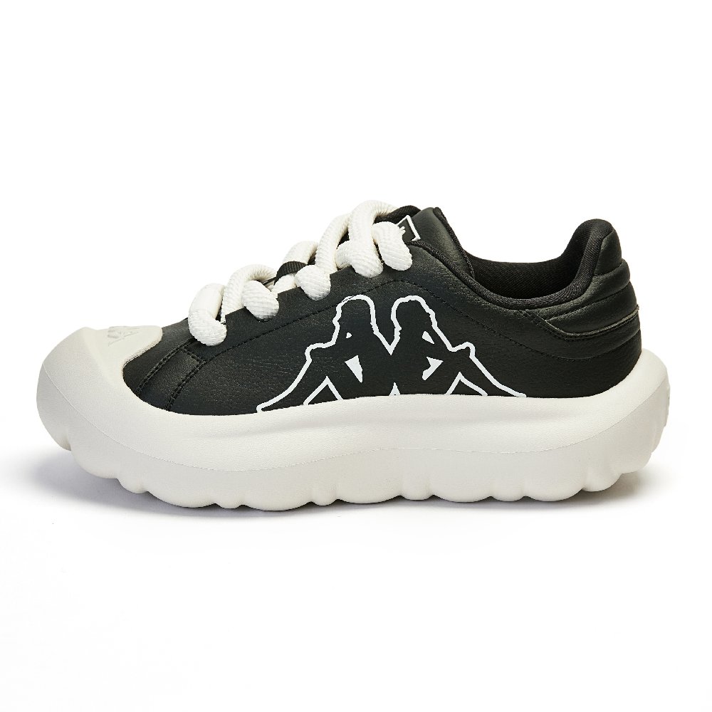 Kappa Anti-Slip Wear-Resistant Low-Top Casual Shoes Women's Black White