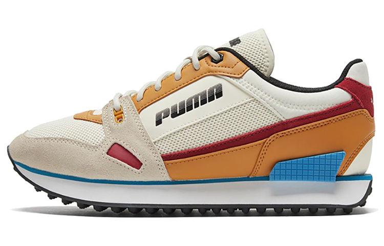 PUMA Mile Rider Rf Khaki/Yellow/White Low Sneakers Women's