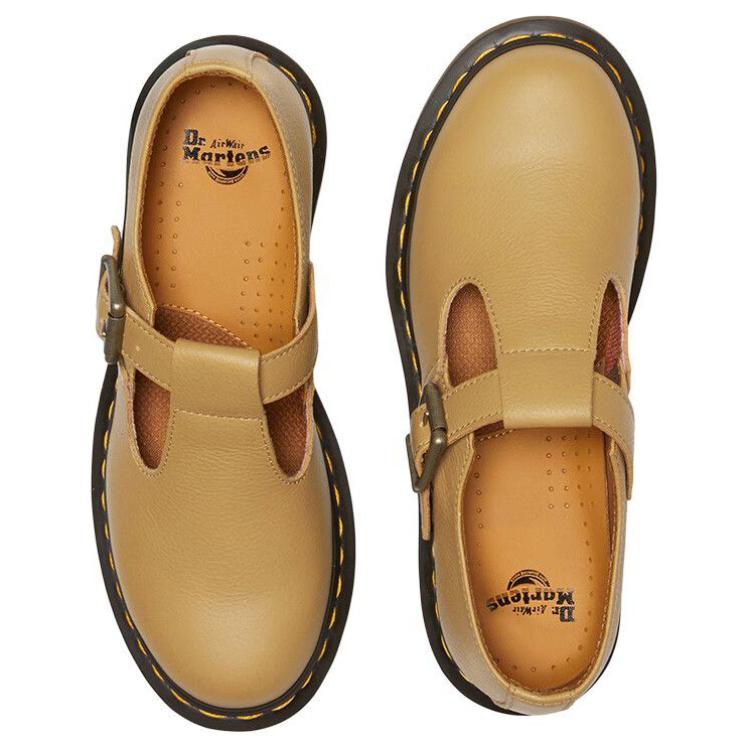Dr.Martens Platform Mary Jane Shoes Women's Dark Yellow