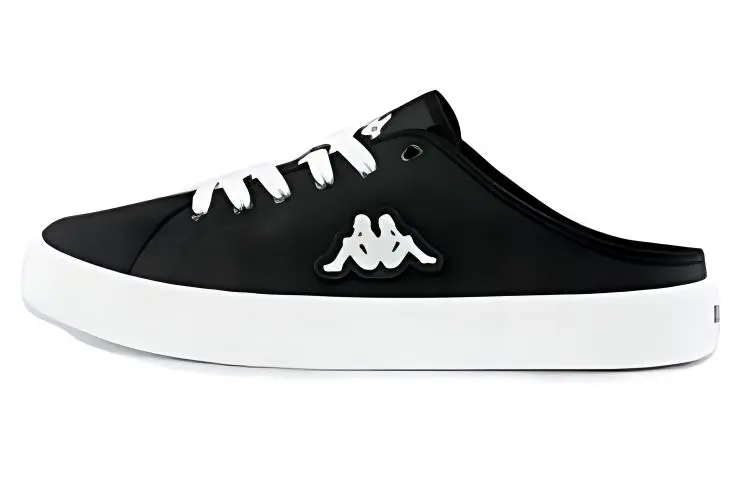 Kappa Slip Resistant Cushioning Abrasion Resistant Breathable Low Top Skateboard Shoes Unisex Black
