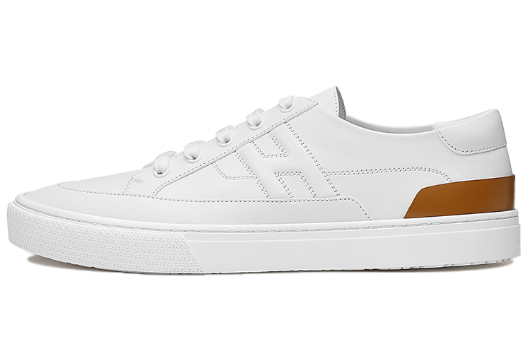 HERMES Deep Low-Top Stylish Skateboarding Shoes Men's White