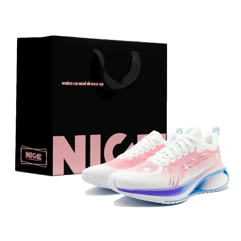 LiNing WuShi 5S 3.0 Slip Resistant And Abrasion Resistant Support Low Top Casual Running Shoes Men's Pink White