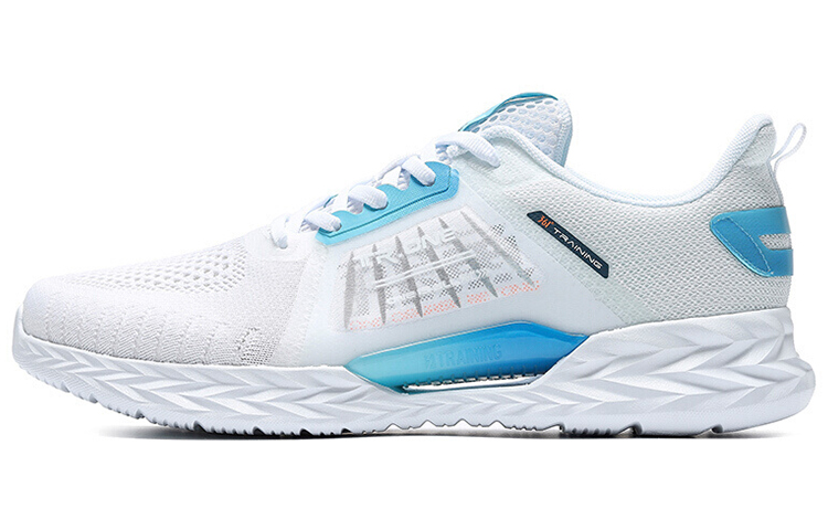 361° QU!KFOAM Cushioning Anti-Slip And Wear-Resistant Low-Top Sports Casual Shoes Men's White Blue
