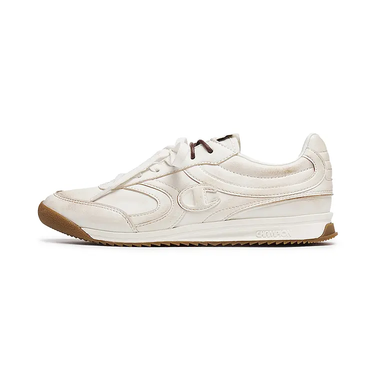 Champion Support Low Top Casual Shoes Women's Milk White/Pinecone Brown