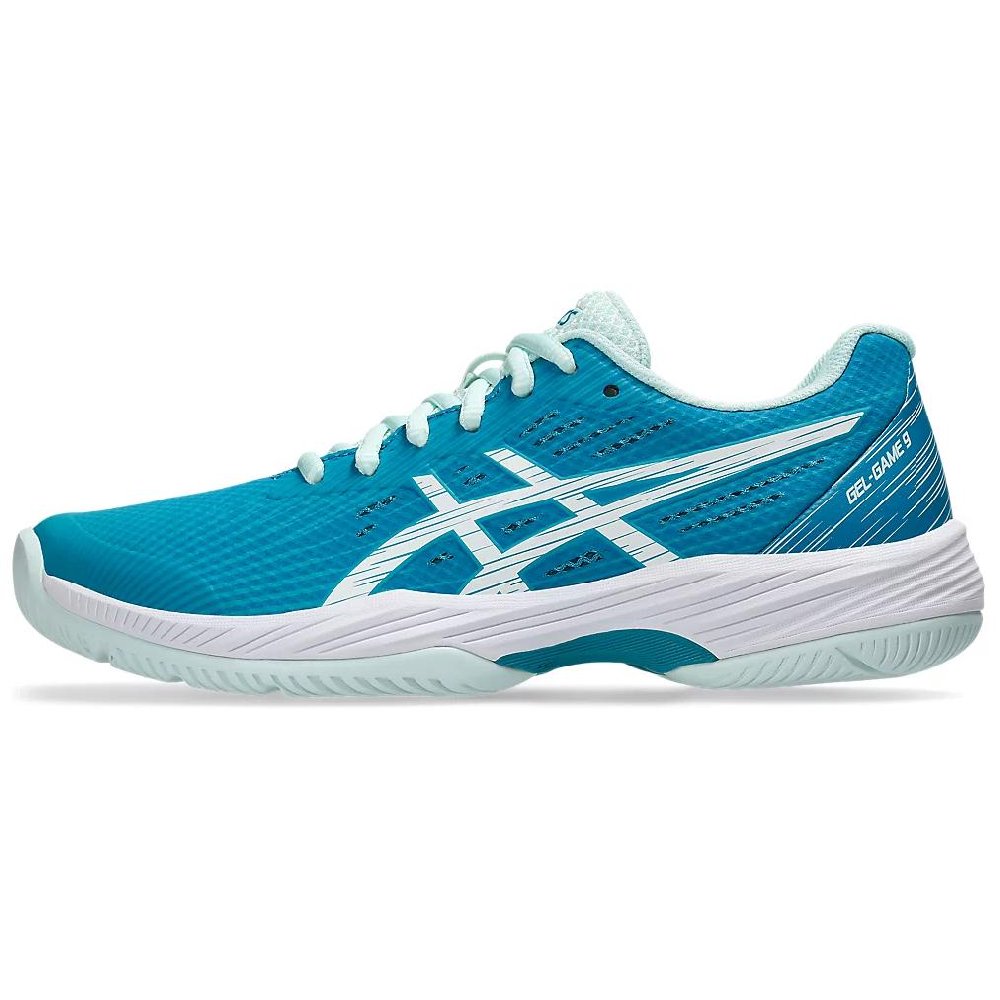 Asics Gel Game 9 Teal Blue White Women's