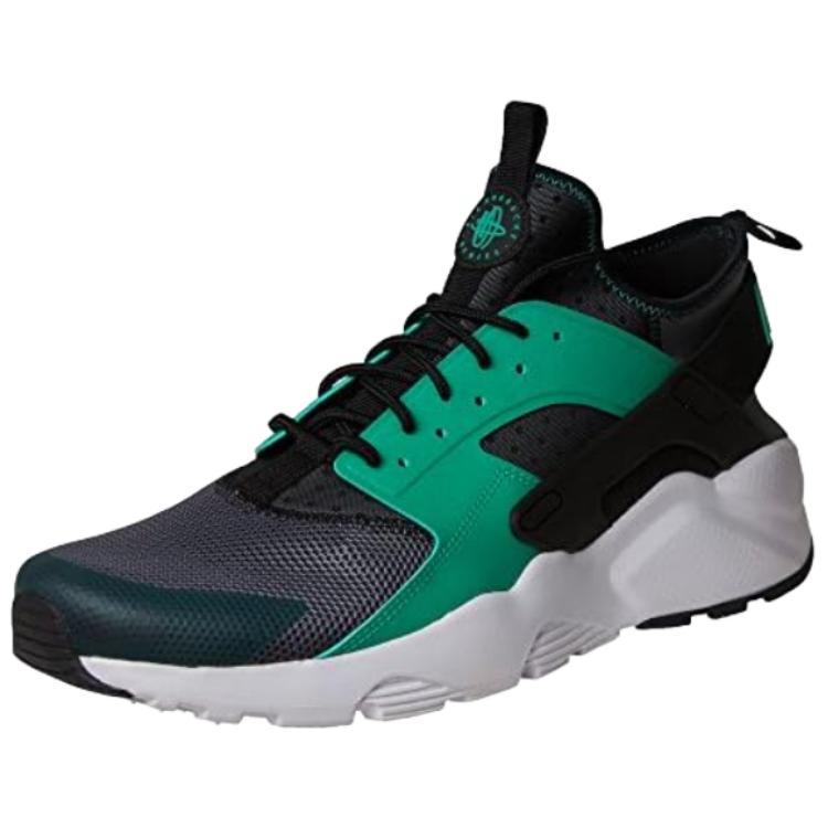 Nike Air Huarache Cushioning Slip Resistant Low Top Running Shoes Men's Black White Green