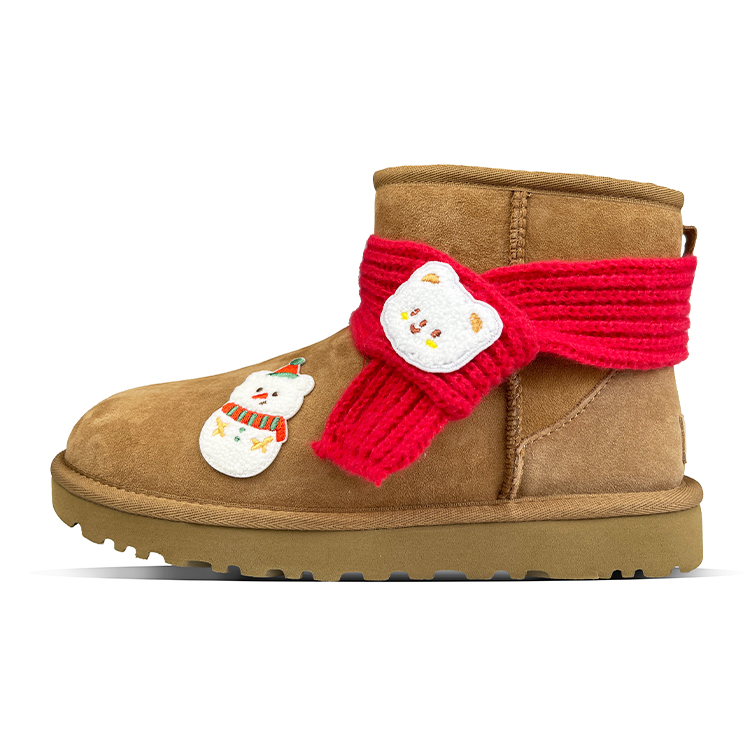 UGG CLASSIC MINI Warm And Wear-Resistant Short Snow Boots Women's Chestnut