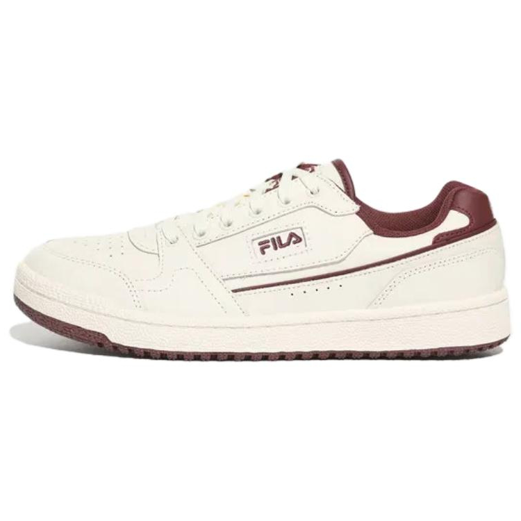 FILA Targa Low Top Skateboard Shoes Unisex White Red