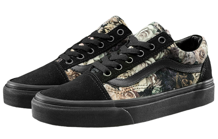 Vans Old Skool Black Flowers Women's купить в интернет-магазине Yoocart с быстрой доставкой по России.