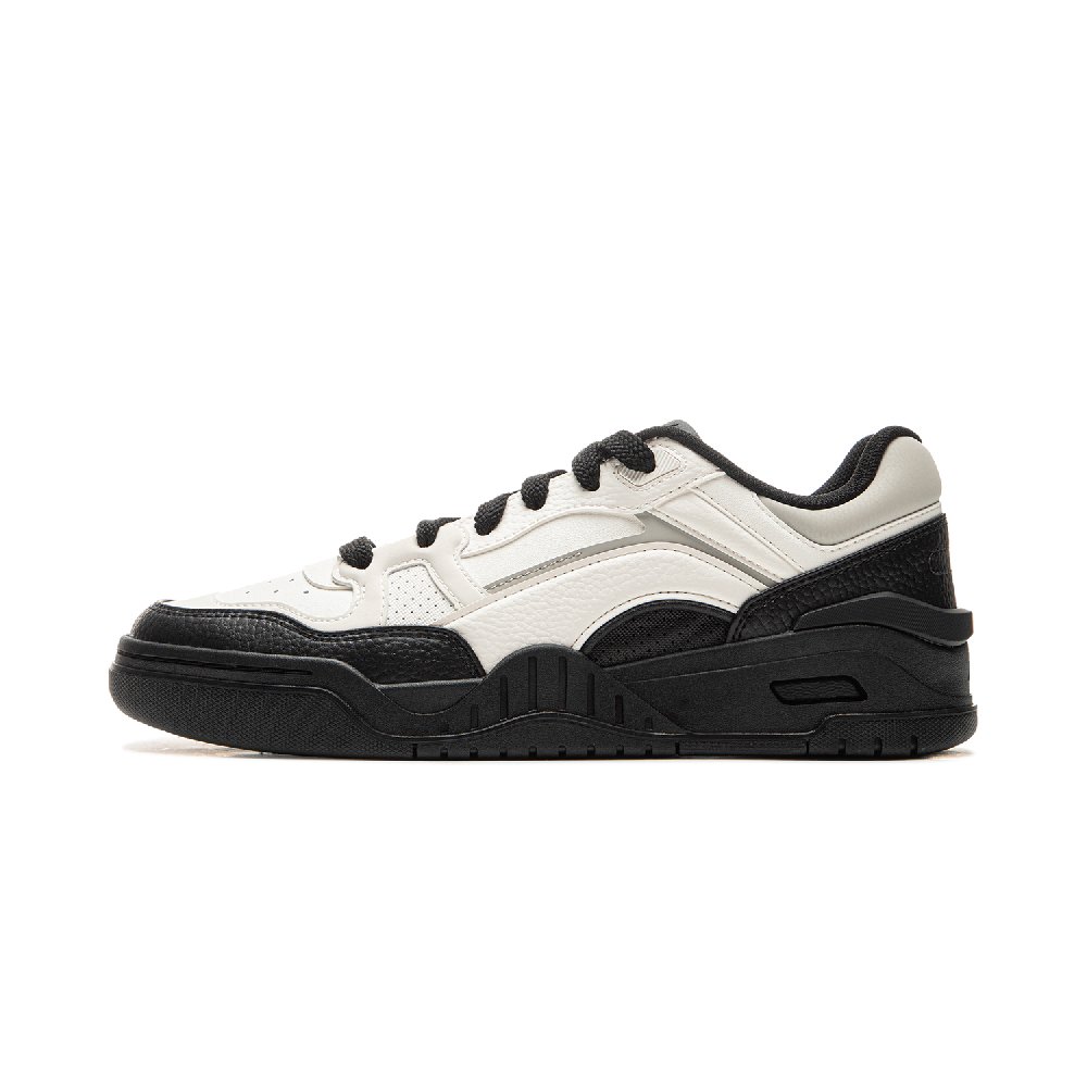 LiNing Moon White 2.0 Slip Resistant Cushioning Abrasion Resistant Breathable Low Top Skateboard Shoes Men's White