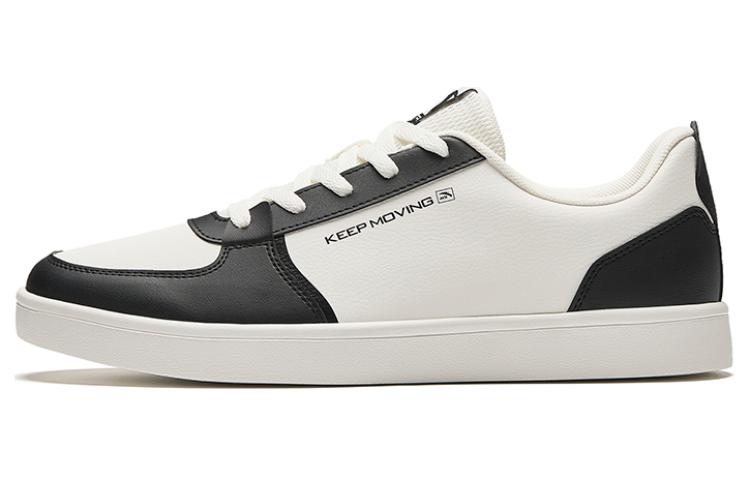 Anta Life Collection Slip Resistant Shock Absorbers Low Top Skateboard Shoes Men's White Black