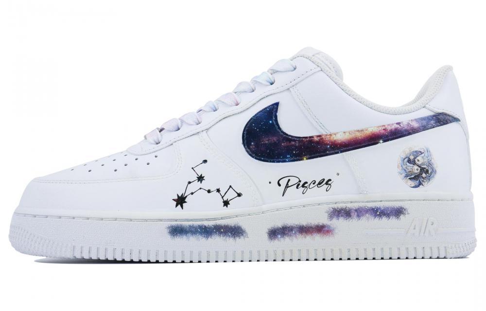 Nike Air Force 1 Pisces SDS Low-Top Skateboard Shoes Men's White