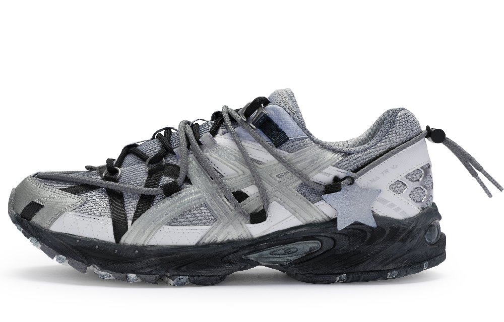 Asics Gel-Kahana TR Anti-Slip Wear-Resistant Low-Top Trail Running Running Shoes Unisex Gray Silver Black