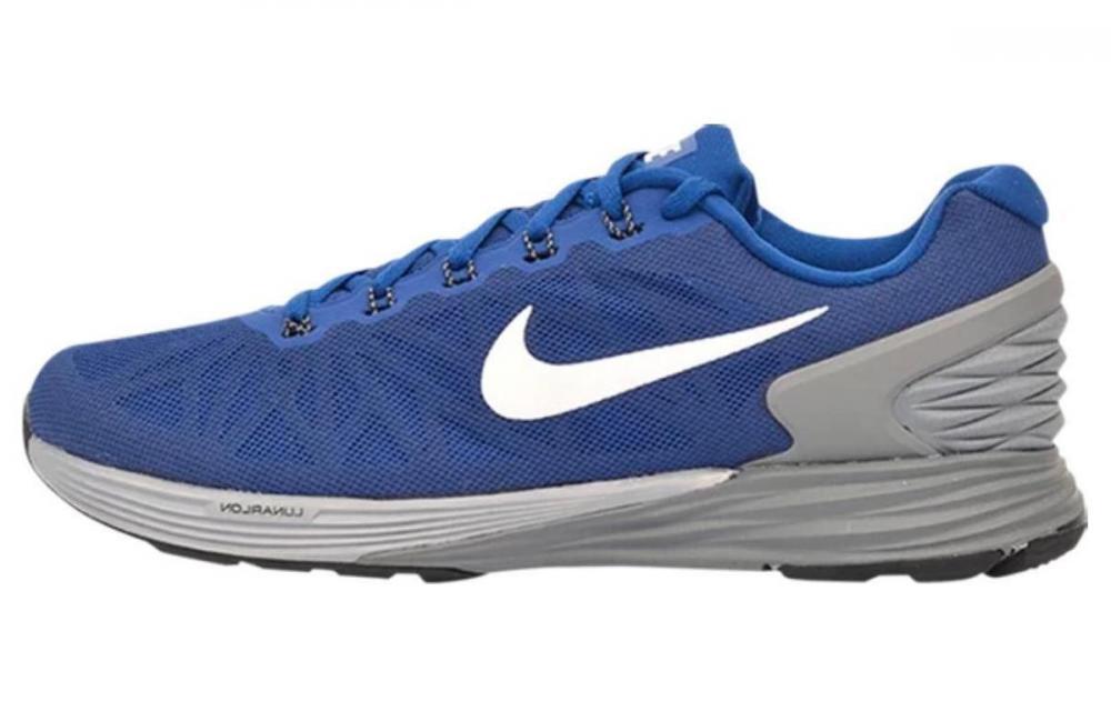 Nike Lunarglide 6 Cushioning Wear-Resistant Low-Top Running Shoes Men's Blue