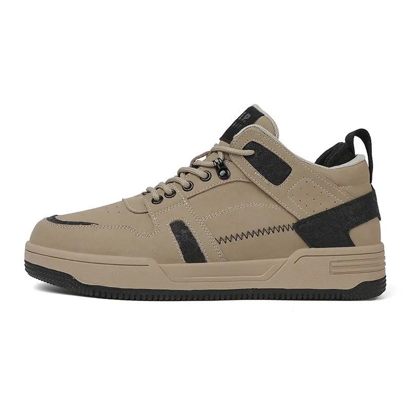 JEEP SPIRIT Low Top Skateboard Shoes Men's Tibetan Antelope