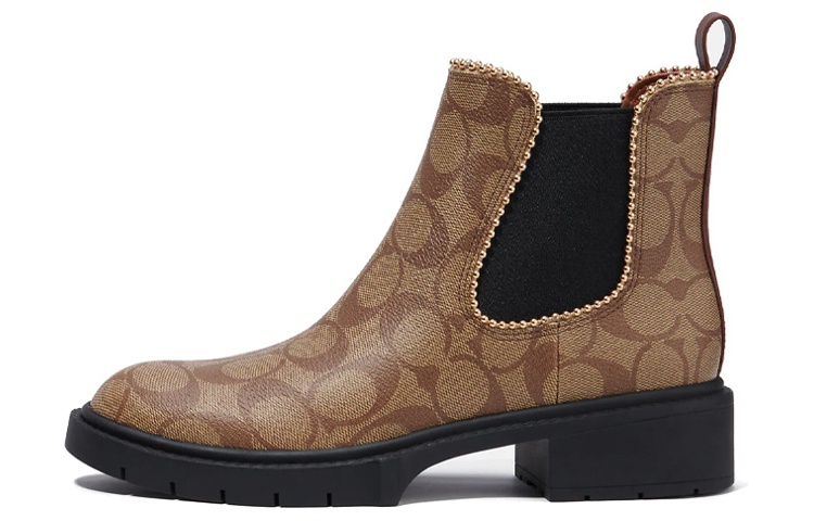 COACH Levy Short Chelsea Boots Women's Khaki