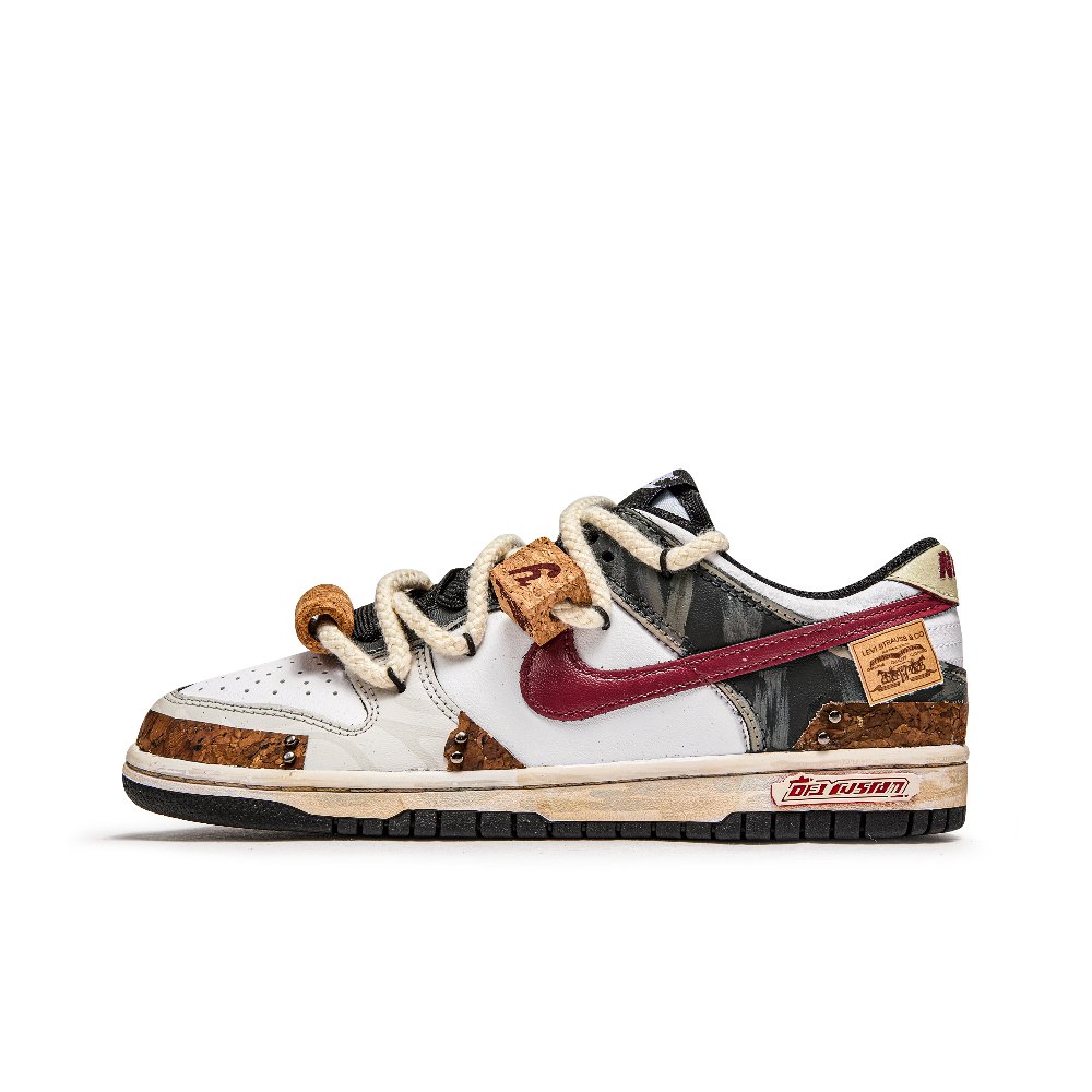 Nike Dunk Quick Dry, Abrasion Resistant, And Balanced Low Top Skateboard Shoes Unisex Brown White