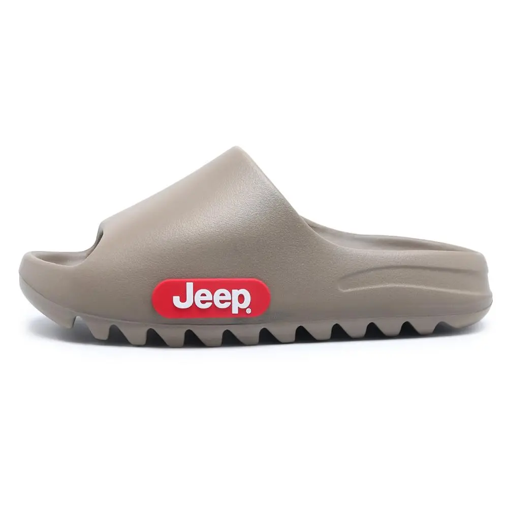 Jeep EVA Shock Absorbers Slide Slippers Unisex Chocolate