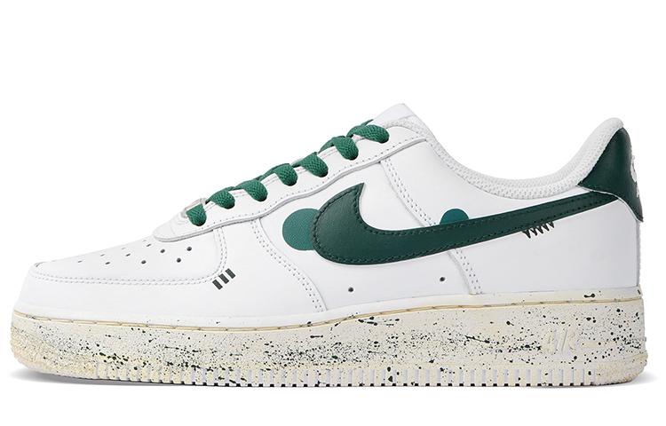 Nike Air Force 1 Low-Top Skateboard Shoes Men's White Green