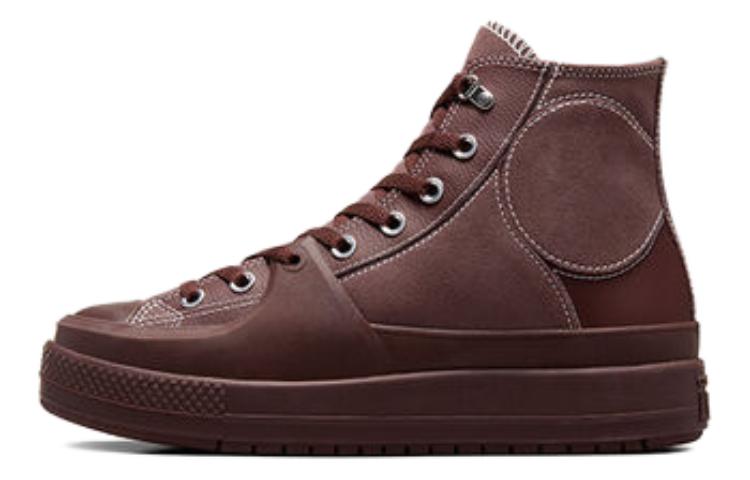 Converse Chuck Taylor All Star Cushioning Wear-Resistant High-Top Skateboard Shoes Unisex Earth Brown