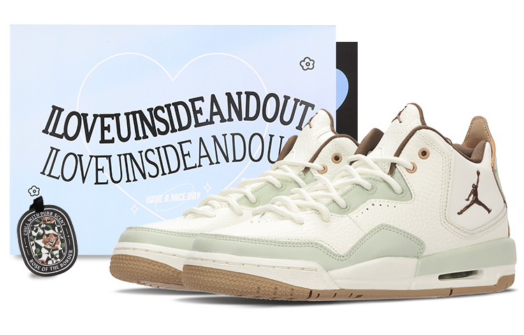 Jordan Courtside 23 Green Grape Bubble Gum Mid-Top Vintage Basketball Shoes Women's White Green