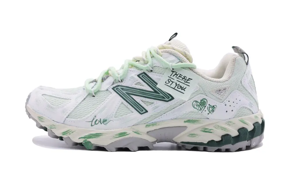 New Balance 610T Tiffany Cushioning, Wear Resistant Low top Hiking Shoes Unisex Light Green