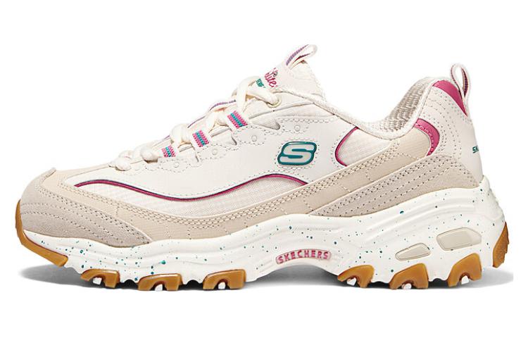 Skechers D'LITES 1.0 Cushioning Wear-Resistant Low-Top Casual Shoes Women's Beige