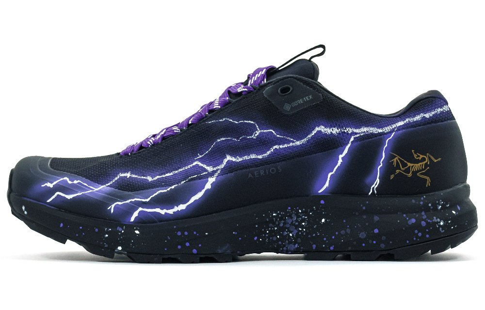 Arcteryx Aerios Fl 2 Outdoor Shoes Unisex Low-Top Black/Purple