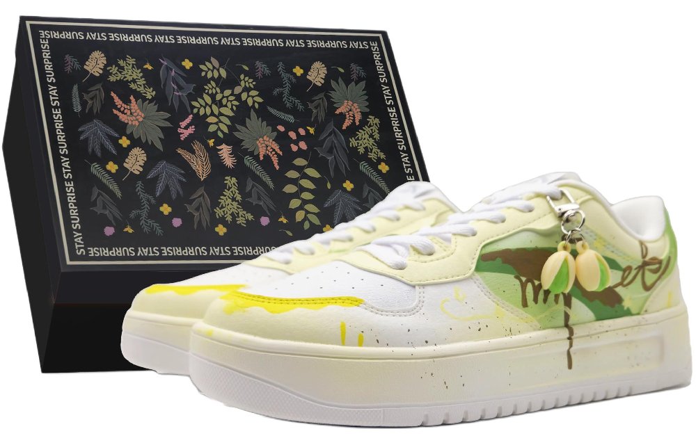 Anta Relaxed Anti Slip Wear Resistant Low Top Skateboard Shoes Women's Matcha Green