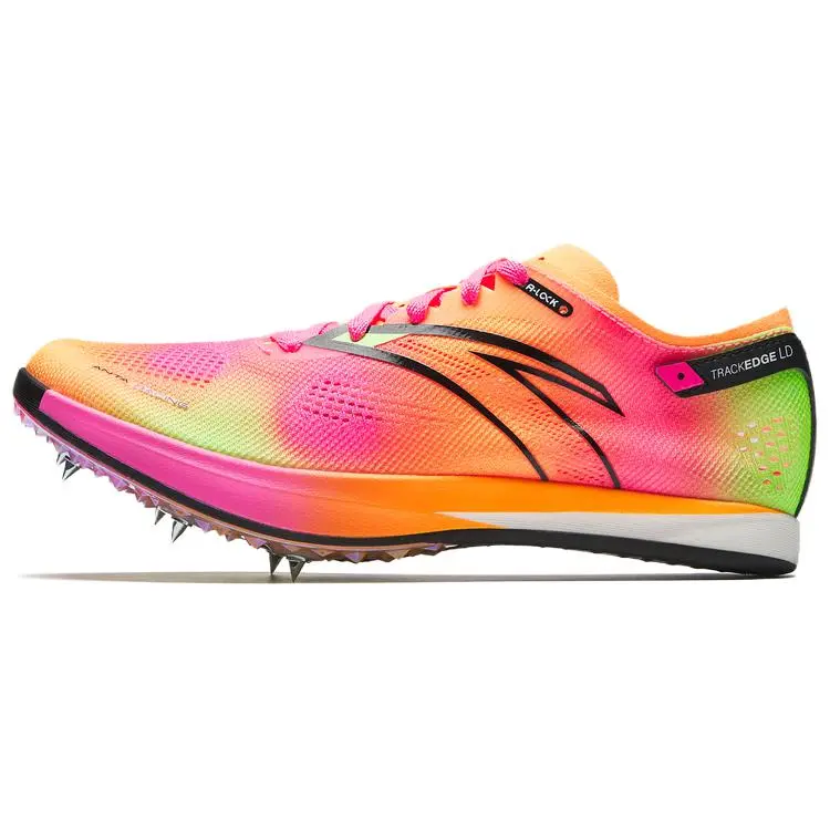 Anta Running Collection Shock Absorbers Rebound Low top Carbon Plate Training Running Shoes Men's Orange Pink