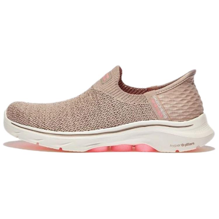 Skechers WOMEN'S GO WALK Slip-Resistant Breathable Low-Top Casual Shoes Women's Taupe