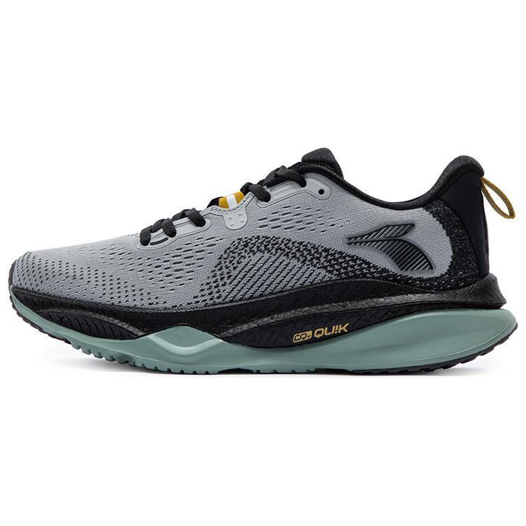 361° Red Flame 4 Anti-Slip Wear-Resistant Low-Top Casual Running Shoes Men's Gray Black