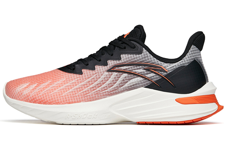 Anta DuCi1 Durable Breathable Low-Top Running Shoes Men's White Orange Black
