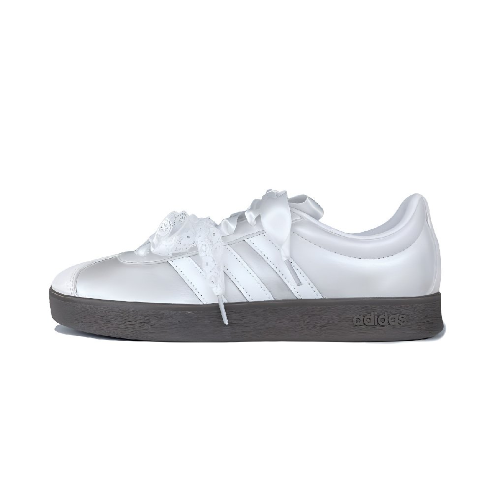 Adidas Neo VL Court 2.0 Skateboard Shoes Unisex Low Top Silver White