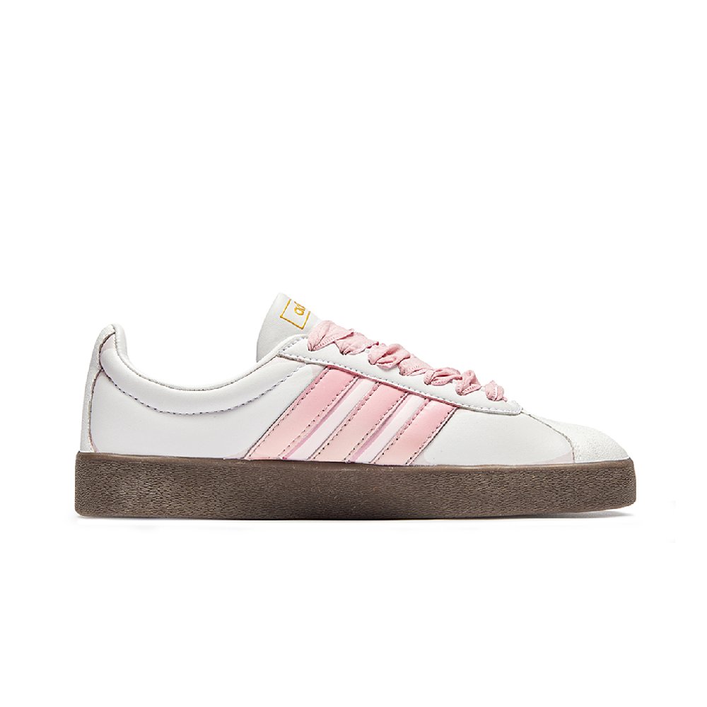 Adidas Neo VL Court 2.0 Low Top Skateboard Shoes Unisex Pink Brown