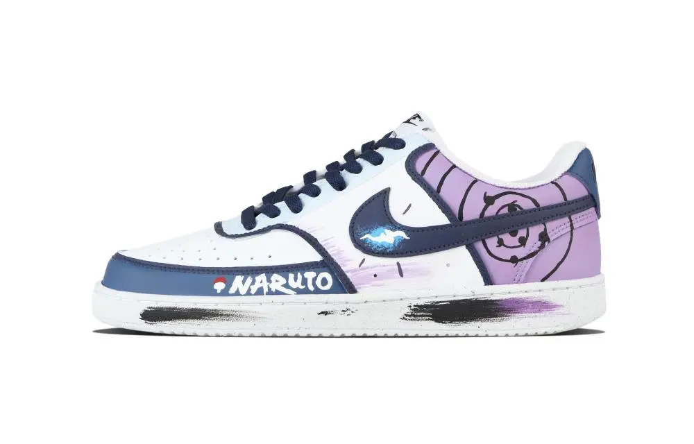 Nike Court Vision 1 Sasuke Abrasion Resistant Low top Skateboard Shoes Unisex Purple