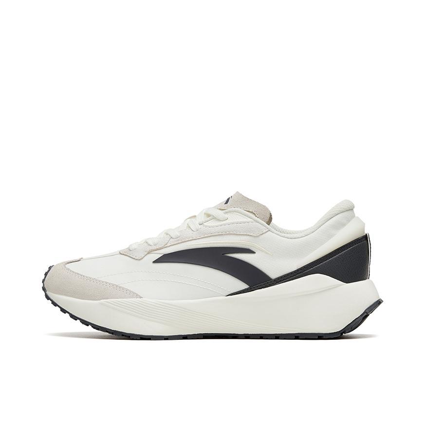 Anta Life Collection Cushioning Anti-Slip And Wear-Resistant Low-Top Sports Casual Shoes Unisex White Gray