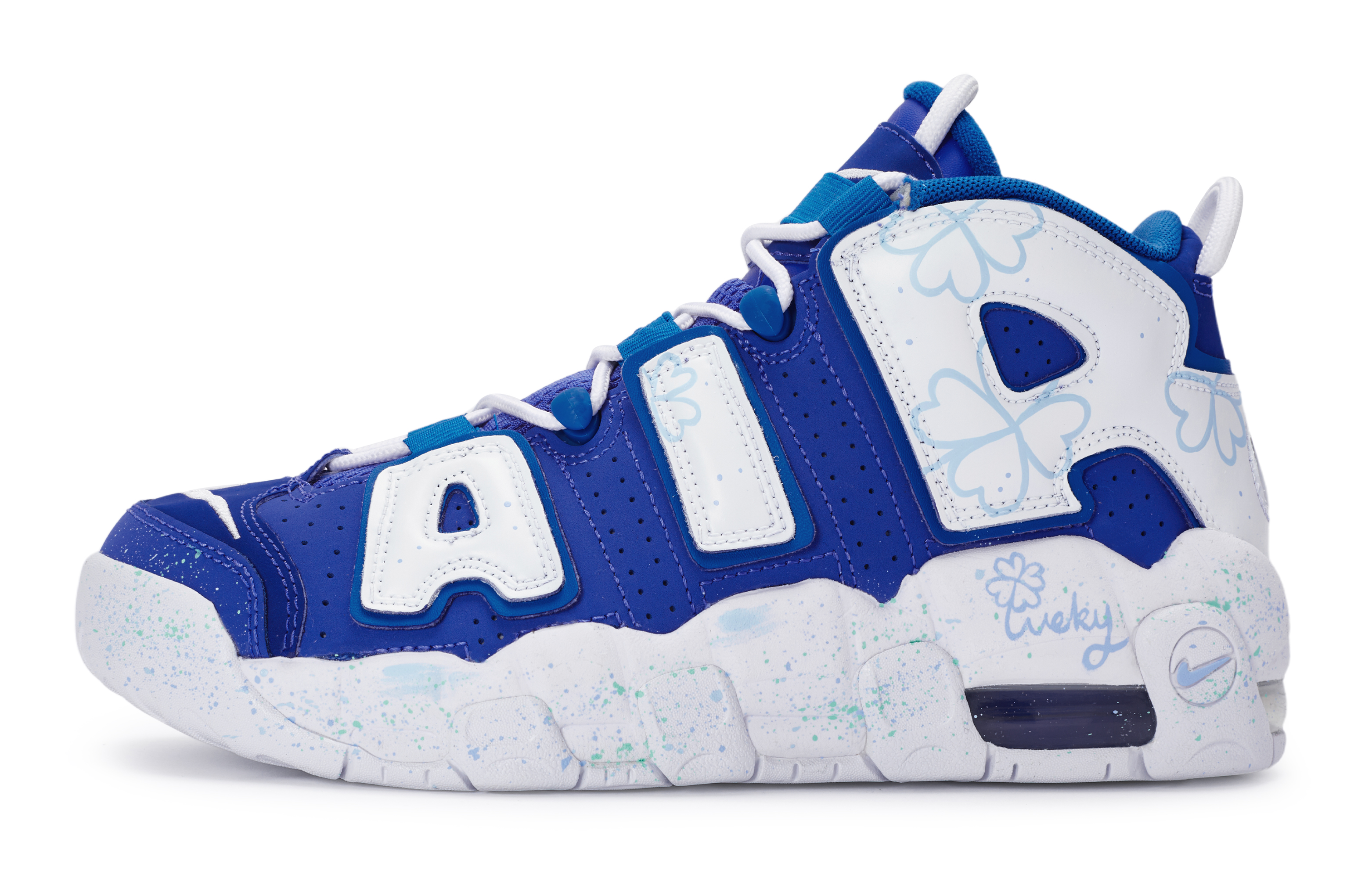 Nike Air More Uptempo Vintage Basketball Shoes Women's Mid top White