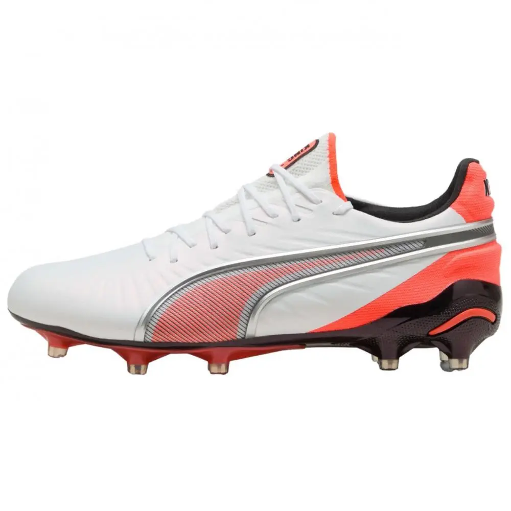 PUMA King Ultimate Support Soccer Shoes Unisex White