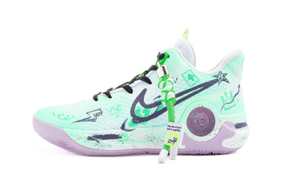 Nike KD Trey 5 IX Anti Slip Wear Resistant Mid Top Vintage Basketball Shoes Men's Green