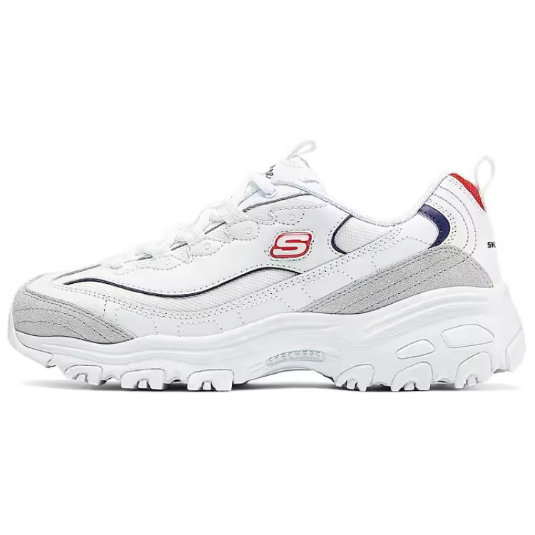 Skechers DLITES Low Top Chunky Sneakers Women's White